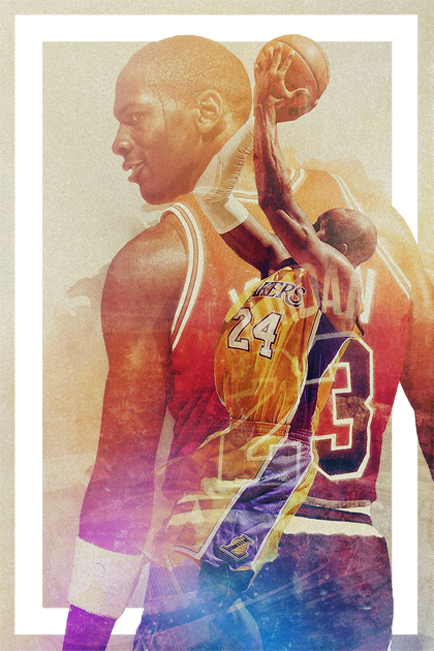Vinilos fotomural o póster michael jordan